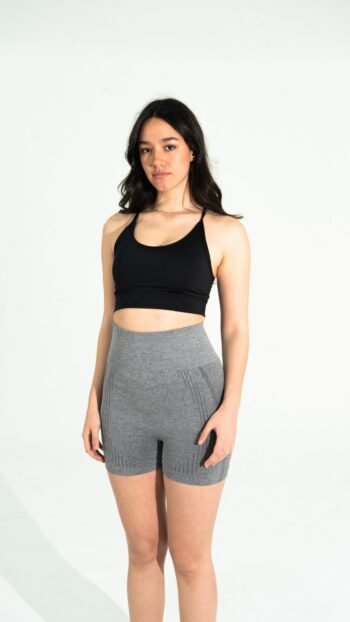 Musculosa bordada negra - Mujer