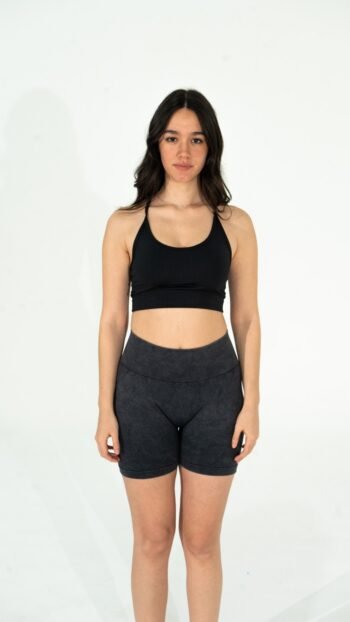 Short Microfibra + Top negro Joah - Mujer